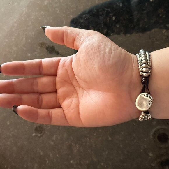 UNO de 50 Pearl Bracelet Silver - Picture 4 of 6